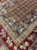 Closeup of Nomad Rug Pazyryk AR79708 Closeup of Nomad Rug Pazyryk AR79708
