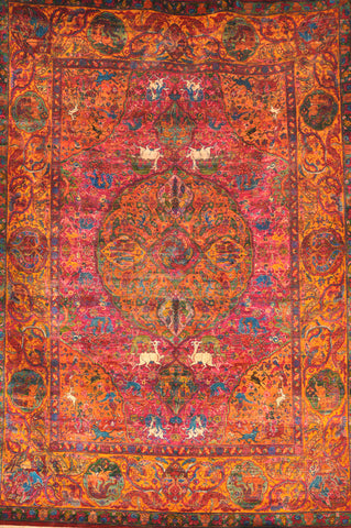 Handknotted Silk Carpet
