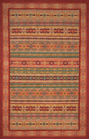 Handknotted Tibetan wool area rug