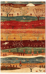 Nomad Rug (Gabbeh) (AR79524), 3-1 x 5-1 by A Rug For All Reasons