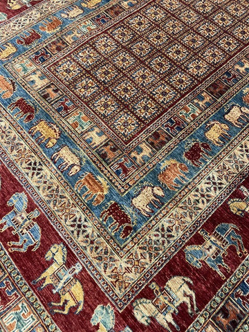 Closeup of Nomad Rug Pazyryk AR79708