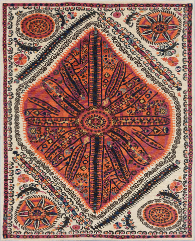 Suzani Design Handknotted Rug