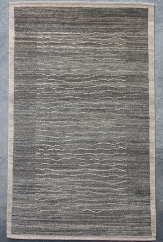 Grey Natural-Dye Tibetan Wool Area Rug