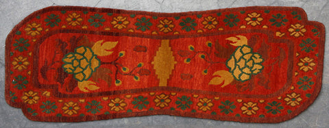 Saddle Blanket Natural-Dye Tibetan Wool Area Rug