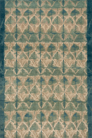 Handknotted Tibetan wool area rug