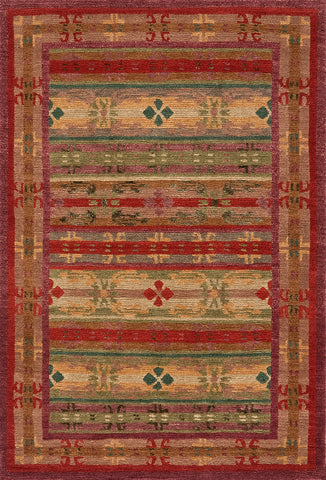 Handknotted Tibetan wool area rug