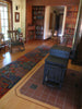 Natural-Dye Tibetan Wool Rug Village Animal Scene Runner
