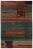 Desert Sky - A very modern, abstract, thick pile 60 count weave Tibetan rug